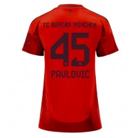 Bayern Munich Aleksandar Pavlovic #45 Hjemmedrakt Dame 2024-25 Kortermet